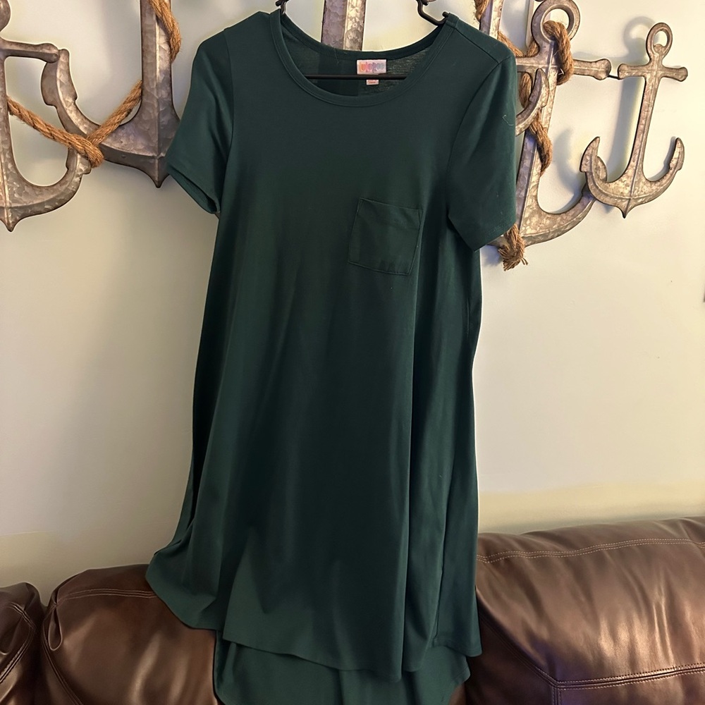 LuLaRoe Green Carly Dress XS